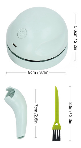 Aspiradora Portátil Con Botón De Carga Usb, Mini Escritorio