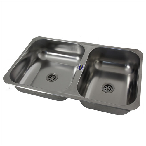 Pileta Bacha Cocina Doble Acero Inox 63 X 37 X 14 Dh63