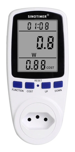 Medidor De Consumo Casa 110v 220v Bivolt Wattimetro Plug Br