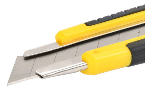 Kit 5 Estiletes Profissional Emborrachado 18mm +10 Lâminas