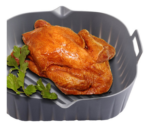 (gy) Cesta De Silicona Antiadherente Air Fryer Liner Reutili