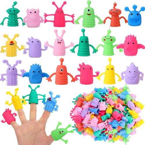 80 Pcs Finger Puppets Toys Cute Monster Finger Puppets So...
