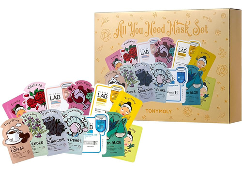 Tonymoly All You Need Mask Set, Luminosidad, Elasticidad, Hi