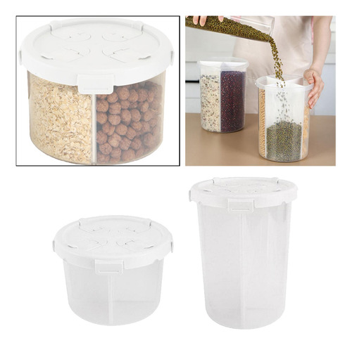 2 Recipientes De Almacenamiento De Alimentos Transparentes A