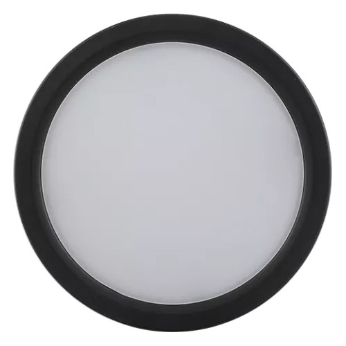 Plafón Led Redondo 18w Negro, Luz Neutra Ø200mm