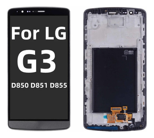 1 Pantalla Lcd Original+marco Para LG G3 D855 D850 D851