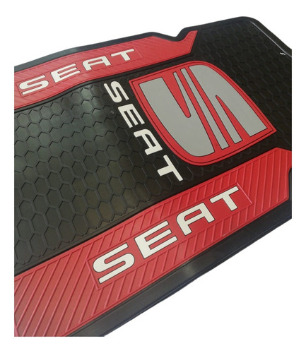 Kit Tapetes 4pzas Seat Rojo Universales