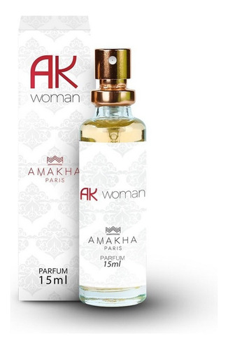 Perfume Ak Woman Amakha Paris para mujer, 15 ml, para bolso de bolsillo