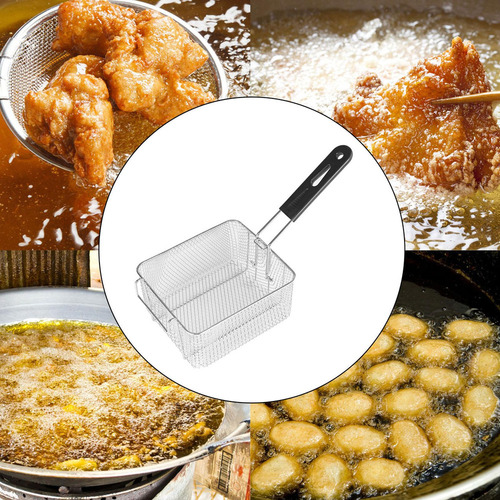 L Cesta De Fritadeira De Aço Inoxidável 20cmx17,2cmx10,5cm
