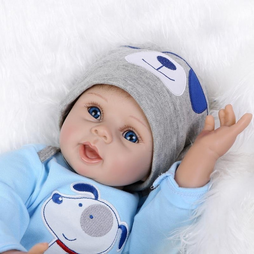 Bebé Reborn Muñeca 55cm Silicona Suave Regalo De Cumplea