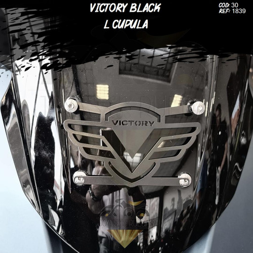 Victory Black Acero Inoxidable Lujo Cupula