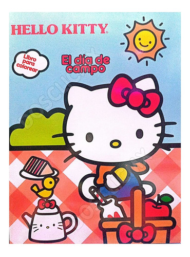 Libros Colorear Hello Kitty 16 Pg Recuerdos Fiestas Infantil