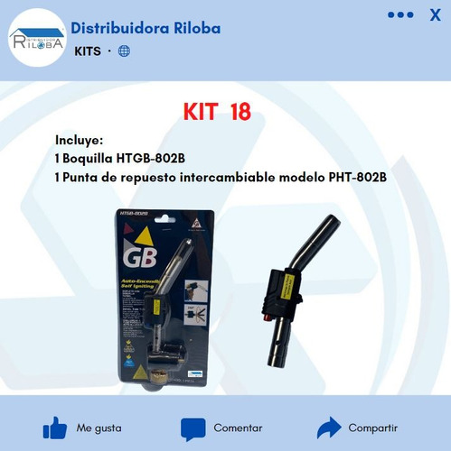 Kit Boquilla Htgb-802b + Repuesto De Punta Intercambiable