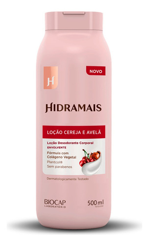  Creme hidratante para corpo Hidramais Corporal Loção Desodorante Corporal Hidratação en pote 0.5L avelã e cereja