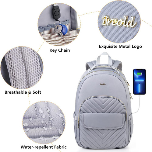 Mochila Portátil Para Computadora Mujer 15,6 Pulgadas