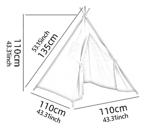 Tipi Para Niños, Para Interiores Y Exteriores, Ligera,