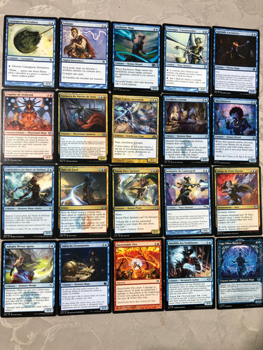 Deck Commander Magos Controle & Dano Magic The Gathering 12 12 Inglês E Português (Usado)