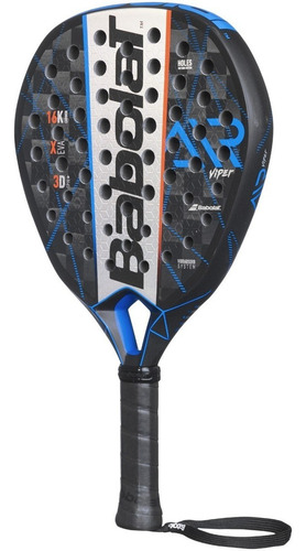 Imagen 5 de 8 de Paleta de pádel Babolat Air Viper 2022 color negro/gris/azul