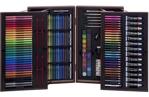 Set De Pintura Artística Kit Dibujo Oleo Art 101 215 Piezas