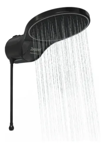 Ducha Zagonel Moment Eletronica Black 7500w Preto Chic Top