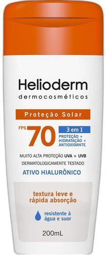 Protetor Solar Helioderm Corporal Fps 70 120ml