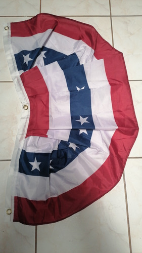 Bandera Abanico Plisada De Ee. Uu., Decorativa. Vhcf
