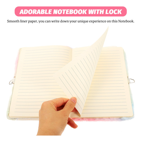 Cuaderno De Dibujos Animados Plush Diary Con Tapa De Felpa P