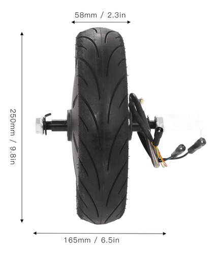 Piezas De Motor De Neumático De Scooter De 350 W, Motor De C