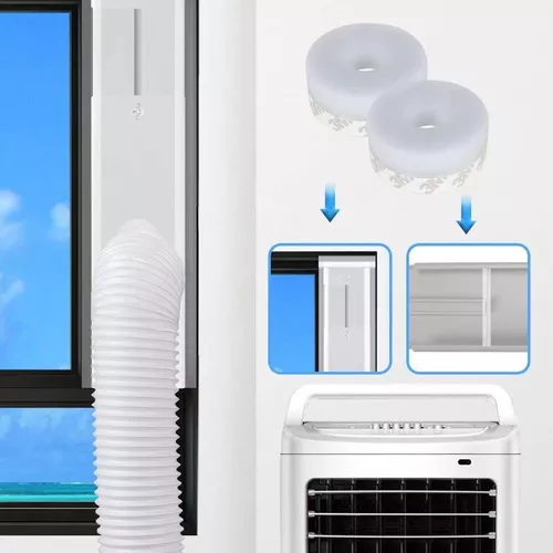 LBG Products Kit de placas de sellado de ventana de aire acondicionado  portátil, unidad de ventana de CA vertical, kit de ventilación de ventana  de CA