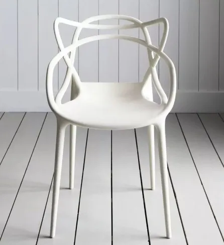 Silla Master Blanca Diseño Apilable Exterior Interior X 4
