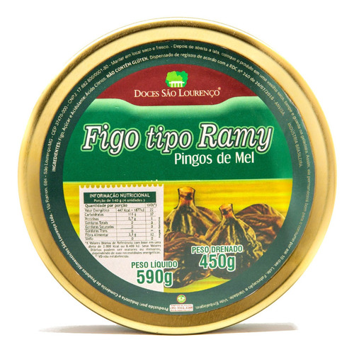 Figo Ramy São Lourenço  Pingos De Mel 590g