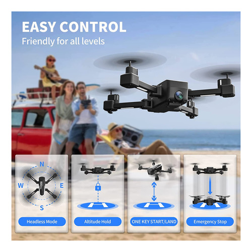 Makerfire Dron Con Cámara 1080p, Cuadricóptero Rc Para Adult