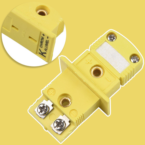 Conector De Enchufe En Miniatura De Termopar Amarillo
