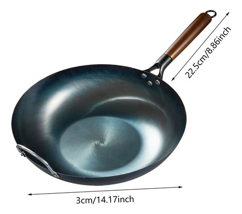 . Wok Antiadherente Sartén Para Wok Utensilio 36cm Con
