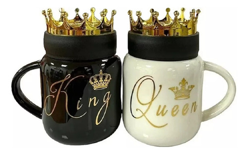 Taza Porcelana Taza Pareja Mug Starbuck Taza De Queen & King