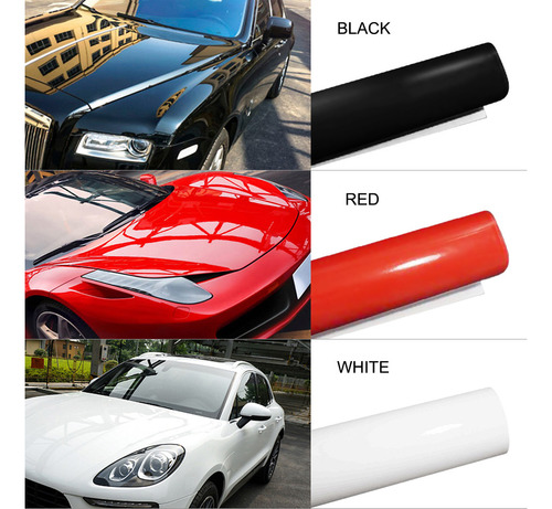 Película De Vinilo Brillante.elástica Para Coche Con Adhes