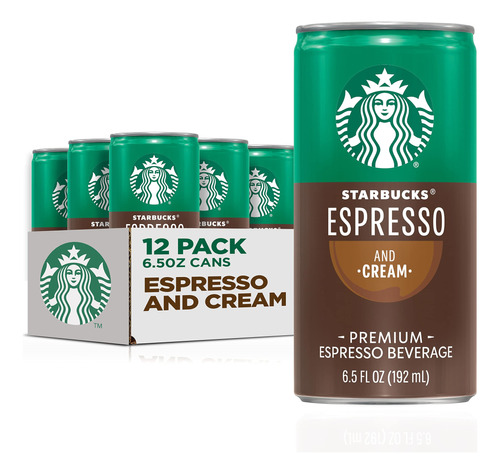 Pack Starbucks Listo Para Tomar Cafe, Espresso Y Crema 12pcs