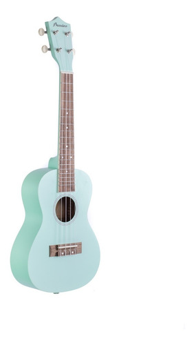 Ukelele Concierto Bamboo Bu-23 Lgn Verde Agua Con Funda
