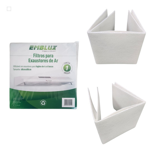 Filtro Exaustor Depurador De Ar Suggar P/ Fogao 4/6boca 12un