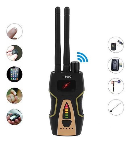 T-8000 Detector De Señal Rf Buscador De Audio Gsm Gps Scan