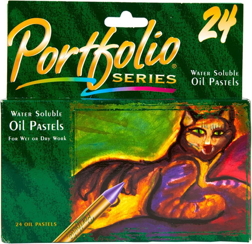 Portfolio Series Crayones Pasteles Al Óleo Solubles 24 Pzs