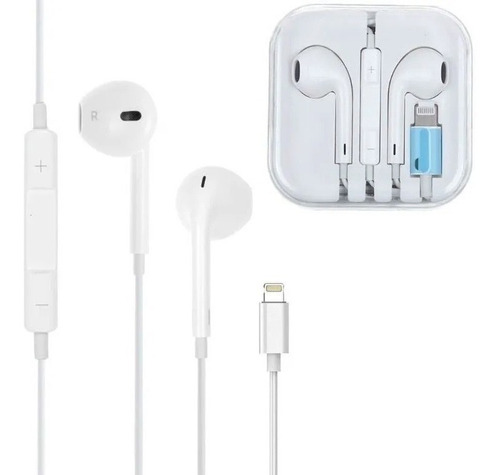 Imagen 1 de 2 de Audifonos iPhone Lightning Celular Earpods