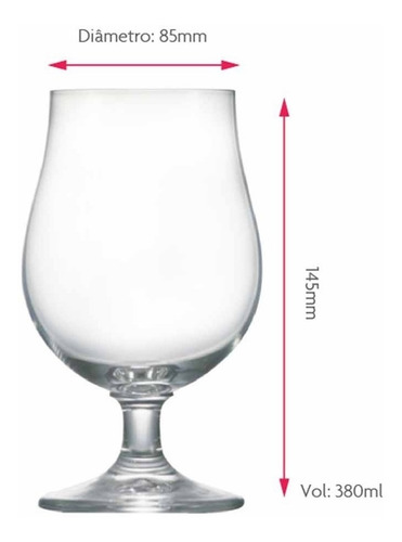 Imagem 3 de 3 de Joga Taças Ritzenhoff Cristal Cerveja Bock 380ml 4 Peças