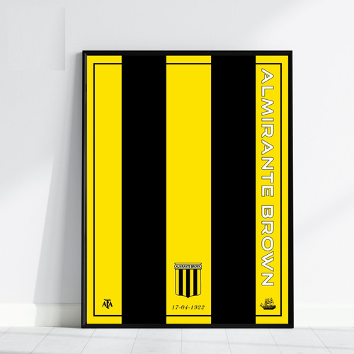 Cuadro Decoración Camiseta G03 Futbol Almirante Brown Regalo