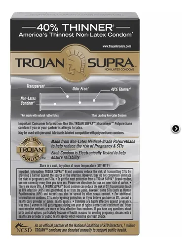 Preservativo Trojan Sin Latex Ultra Delgados 6 Unidades | MercadoLibre