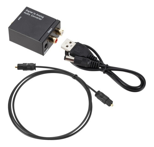 Adaptador Conversor Audio Digital Analógico Rca Cable Optico