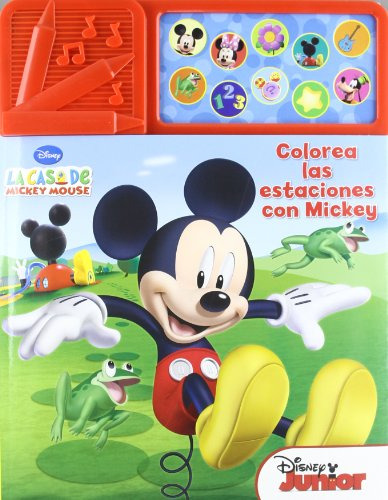 Libro Colorea Las Estaciones Con Mickey (disney La Casa De M