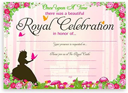 Princesa Cuento De Hadas Invitaciones A Fiesta 10