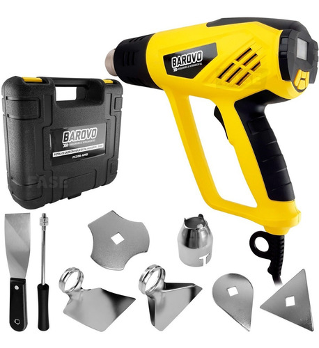 Pistola De Calor Aire Caliente Digital Barovo 2000w Kit 9 Accesorios Control Temperatura Profesional Microcentro Lelab
