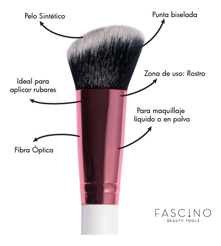 Brocha De Maquillaje Para Rubor Crueltyfree Fascino